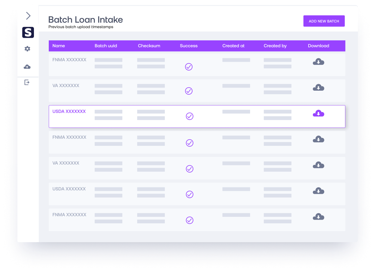 Batch Loan Intake