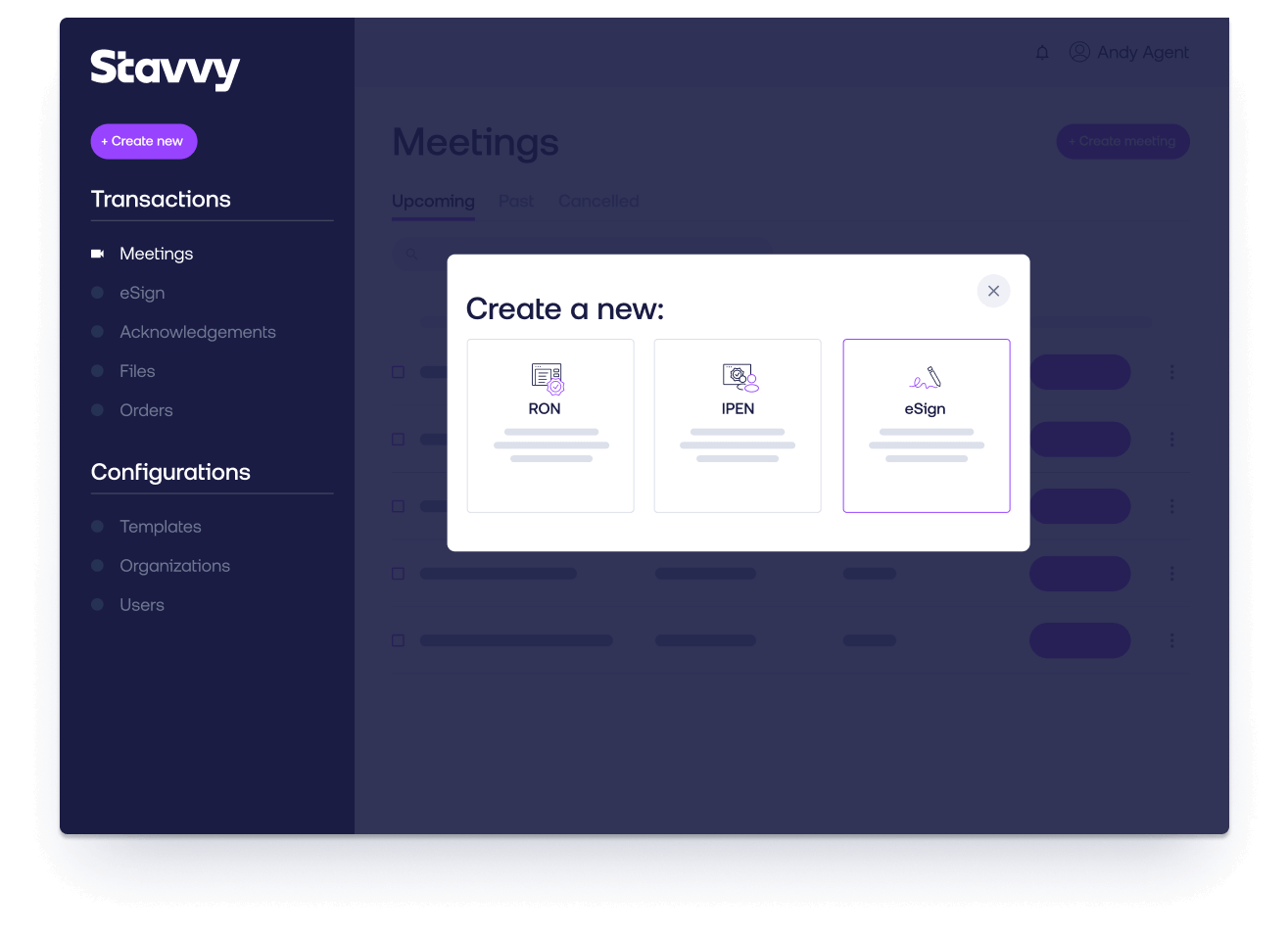 Illustration of adding eSign to a real estate workflow on the Stavvy platform