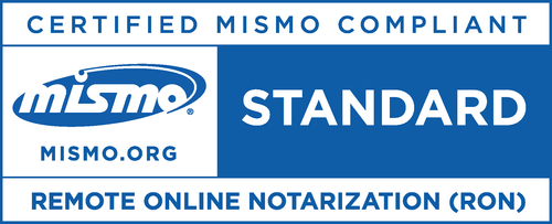 Badge indicating certified MISMO RON compliance